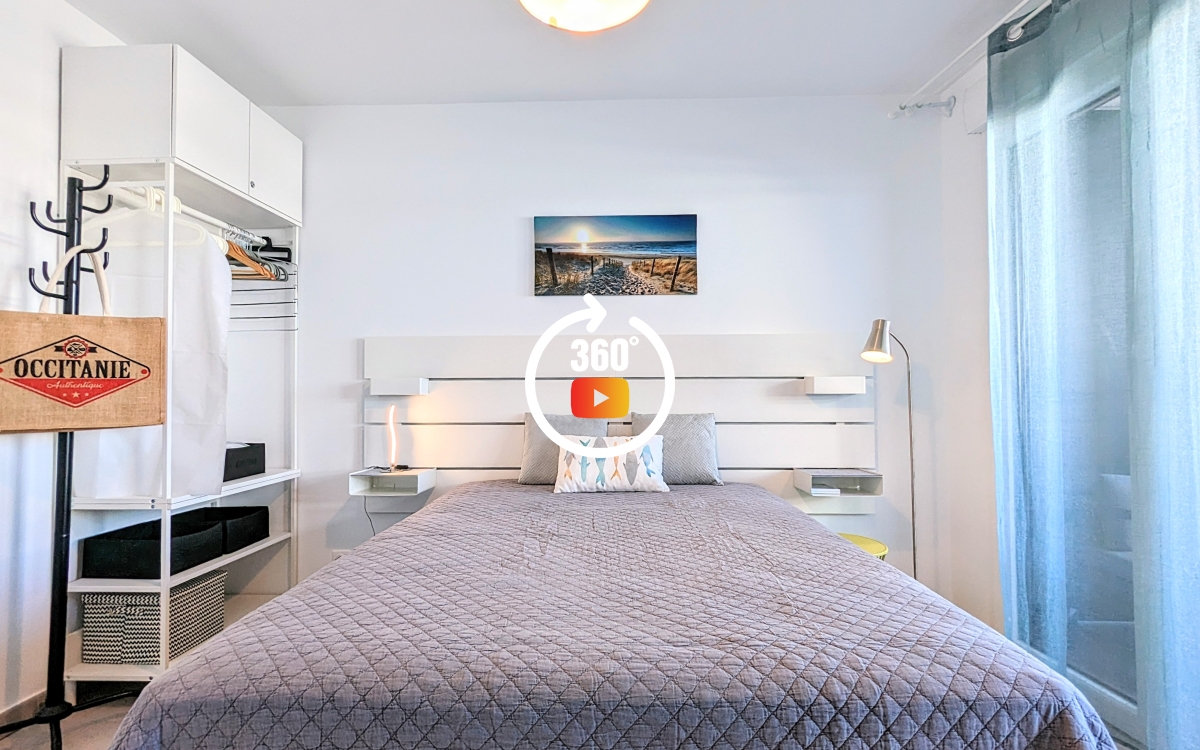 CAP D'AGDE / T2 ICONIC CENTRE PORT visite virtuelle | Klapty